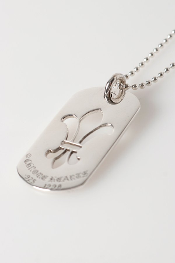 画像4: CHROME HEARTS クロムハーツ DOG TG-CH FLEUR-SLV-Ncklce／フレア ドッグタグ ペンダント{-BFS} (4)