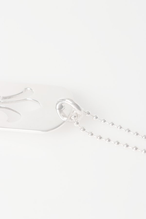 画像5:  {SOLD} CHROME HEARTS クロムハーツ DOG TG-CH FLEUR-SLV-Ncklce／フレア ドッグタグ ペンダント {-BFS}  :CH202606-24-F  (5)