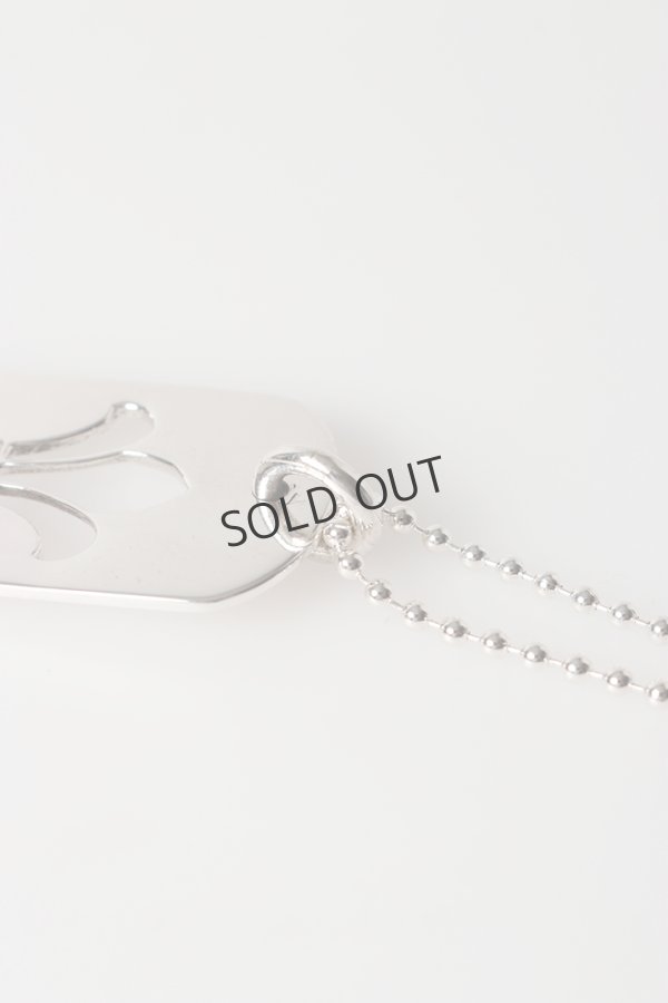 画像5: {SOLD}★海外買付 新品 インボイス付 CHROME HEARTS クロムハーツ DOG TG-CH FLEUR-SLV-Ncklce／フレア ドッグタグ ペンダント{-BFS} (5)