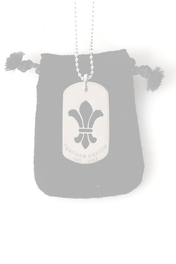 画像7:  {SOLD} CHROME HEARTS クロムハーツ DOG TG-CH FLEUR-SLV-Ncklce／フレア ドッグタグ ペンダント {-BFS}  :CH202606-24-F  (7)