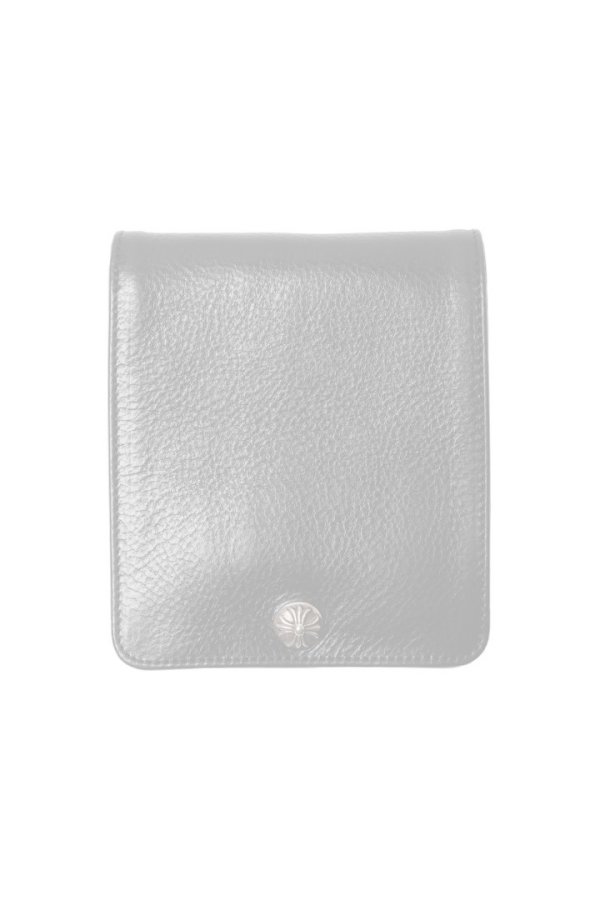 画像1:   CHROME HEARTS クロムハーツ WALLET-1 SNAP BLK HVY WT LTHR-／ワンスナップクロスボタン レザーウォレット {-BFS}  :CH202607-01-F  (1)