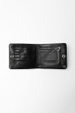 画像4: ★新品 インボイス付 CHROME HEARTS クロムハーツ WALLET-1 SNAP BLK HVY WT LTHR-／ワンスナップクロスボタン レザーウォレット{-BFS} (4)