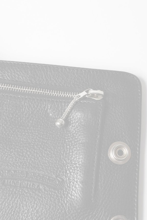 画像7:   CHROME HEARTS クロムハーツ WALLET-1 SNAP BLK HVY WT LTHR-／ワンスナップクロスボタン レザーウォレット {-BFS}  :CH202607-01-F  (7)
