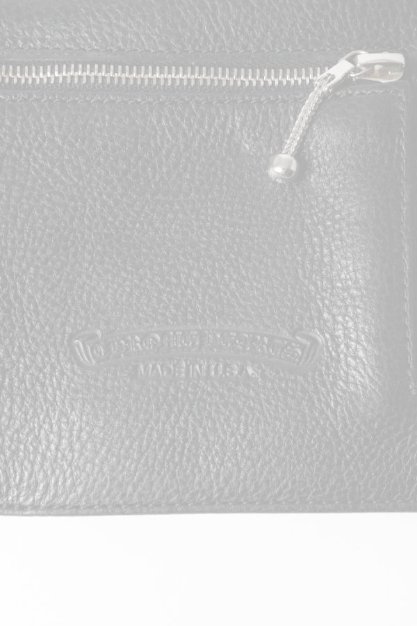 画像8:   CHROME HEARTS クロムハーツ WALLET-1 SNAP BLK HVY WT LTHR-／ワンスナップクロスボタン レザーウォレット {-BFS}  :CH202607-01-F  (8)