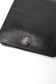 画像10: ★新品 インボイス付 CHROME HEARTS クロムハーツ WALLET-1 SNAP BLK HVY WT LTHR-／ワンスナップクロスボタン レザーウォレット{-BFS} (10)
