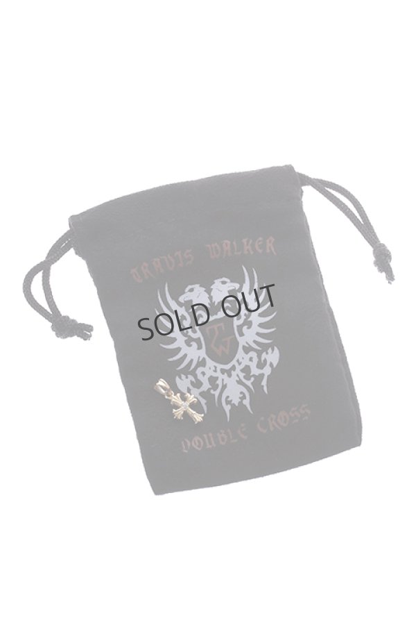 画像5: {SOLD}TRAVIS WALKER トラヴィスワーカー MINI DOUBLE CROSS CHARM 18K YELLOW GOLD w/CENTER DIAMOND{-AIA} (5)