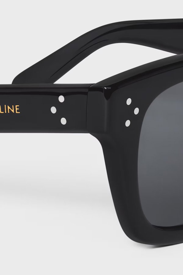 画像8: CELINE セリーヌ ブラックフレーム 41 サングラス / アセテート CELINE 3 DOTS Acetate Sunglasses{E-} (8)