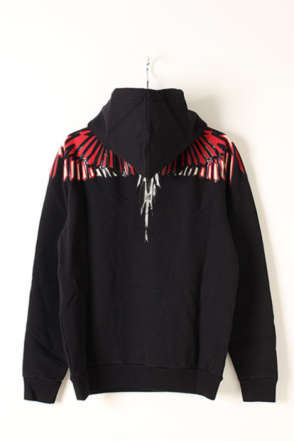 画像4: 【 40%OFF セール67,100円→40,260円】 MARCELO BURLON マルセロ ブロン GEOMETRIC WINGS HOODIE{-AIA} (4)