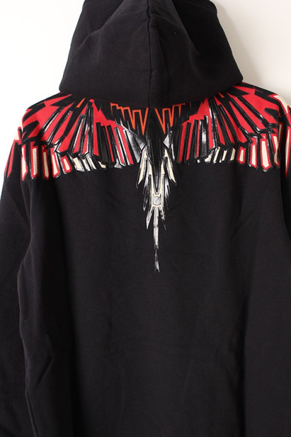 画像5: 【 40%OFF セール67,100円→40,260円】 MARCELO BURLON マルセロ ブロン GEOMETRIC WINGS HOODIE{-AIA} (5)