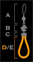 画像3: Fillico ectache フィリコ・エクターシュ パーツD NEZCA 紐部分 ヘマタイト{-} (3)