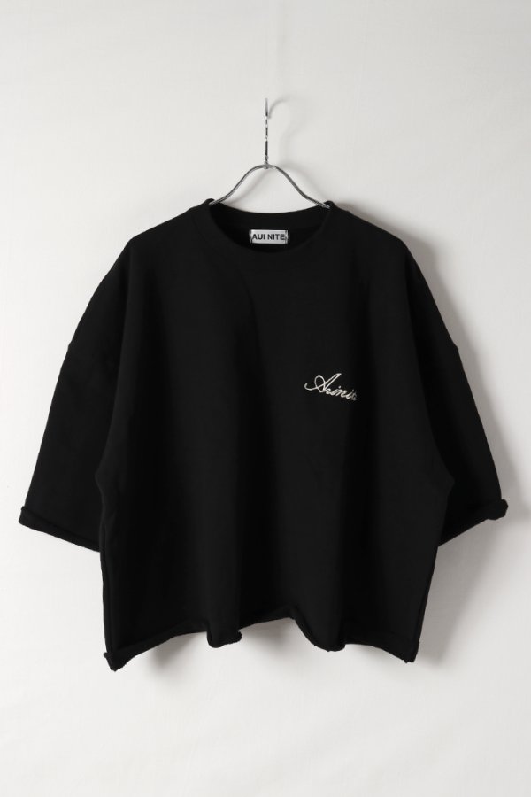 画像2: 【 20%OFF セール12,100円→9,680円】 AUI NITE アウィナイト cutoff embroidery logo sweat{-BES} (2)