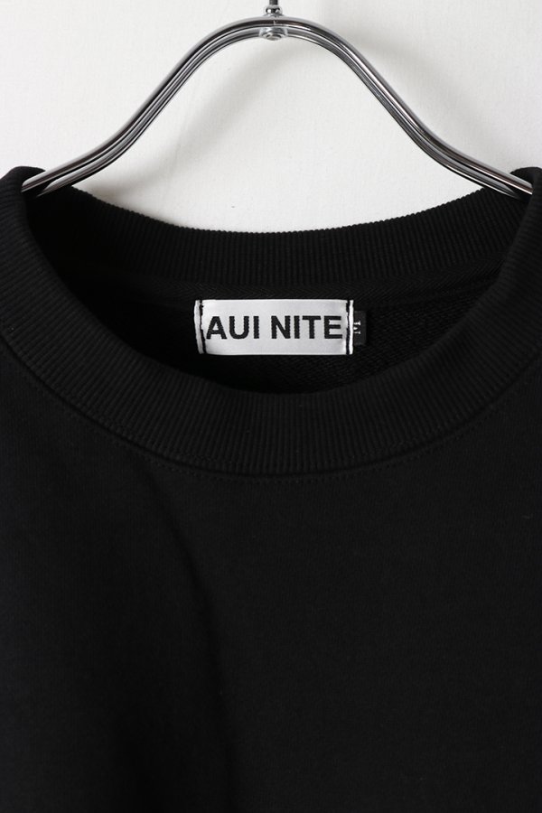 画像3: 【 20%OFF セール12,100円→9,680円】 AUI NITE アウィナイト cutoff embroidery logo sweat{-BES} (3)
