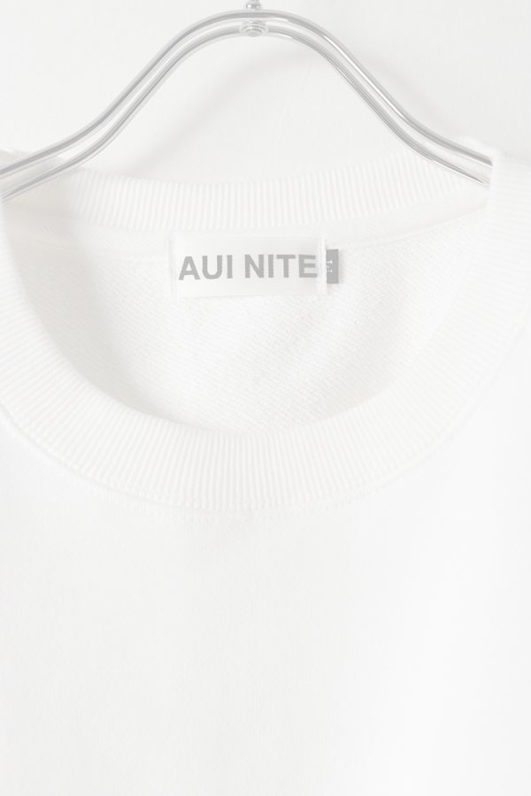 画像2:   AUI NITE アウィナイト cutoff embroidery logo sweat{-BFS} (2)