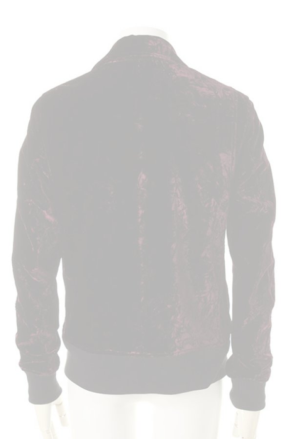 画像2:   DIET BUTCHER SLIM SKIN ダイエットブッチャー スリムスキン Crash velvet biker blouson{-AFA} (2)
