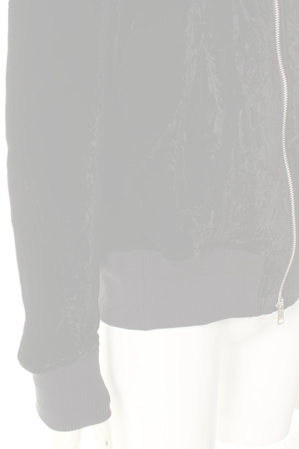 画像5:  {SOLD} DIET BUTCHER SLIM SKIN ダイエットブッチャー スリムスキン Crash velvet biker blouson{-AFA} (5)