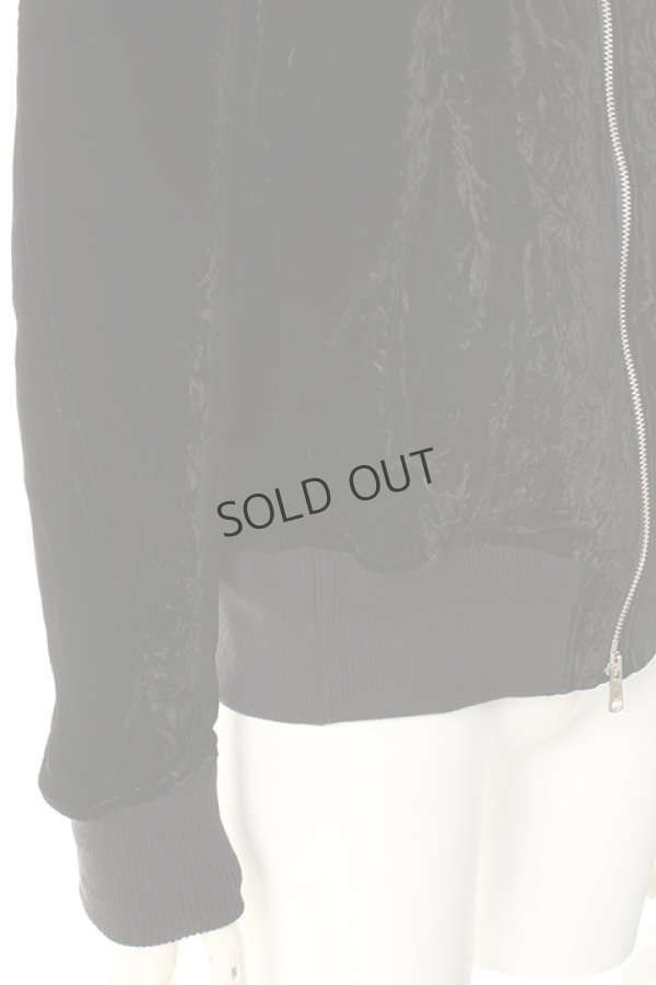 画像5: {SOLD}DIET BUTCHER SLIM SKIN ダイエットブッチャー スリムスキン Crash velvet biker blouson{-AFA} (5)