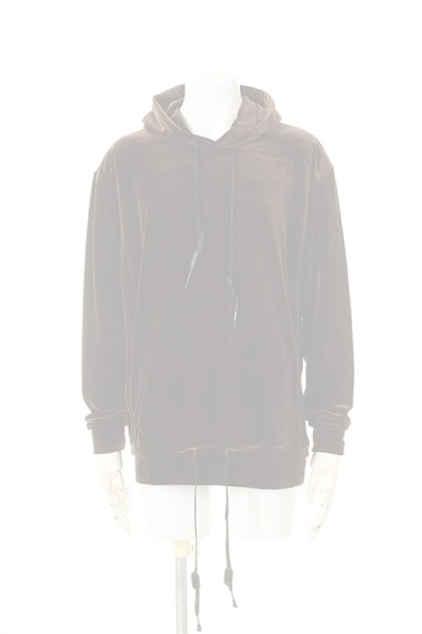 画像1:  {SOLD} DIET BUTCHER SLIM SKIN ダイエットブッチャー スリムスキン Velor hooded sweat shirt{-AFA} (1)