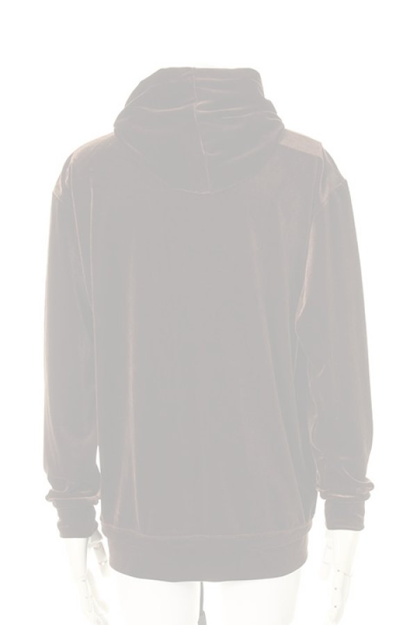 画像2:  {SOLD} DIET BUTCHER SLIM SKIN ダイエットブッチャー スリムスキン Velor hooded sweat shirt{-AFA} (2)