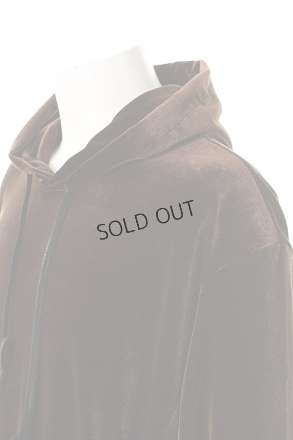 画像4: {SOLD}DIET BUTCHER SLIM SKIN ダイエットブッチャー スリムスキン Velor hooded sweat shirt{-AFA} (4)