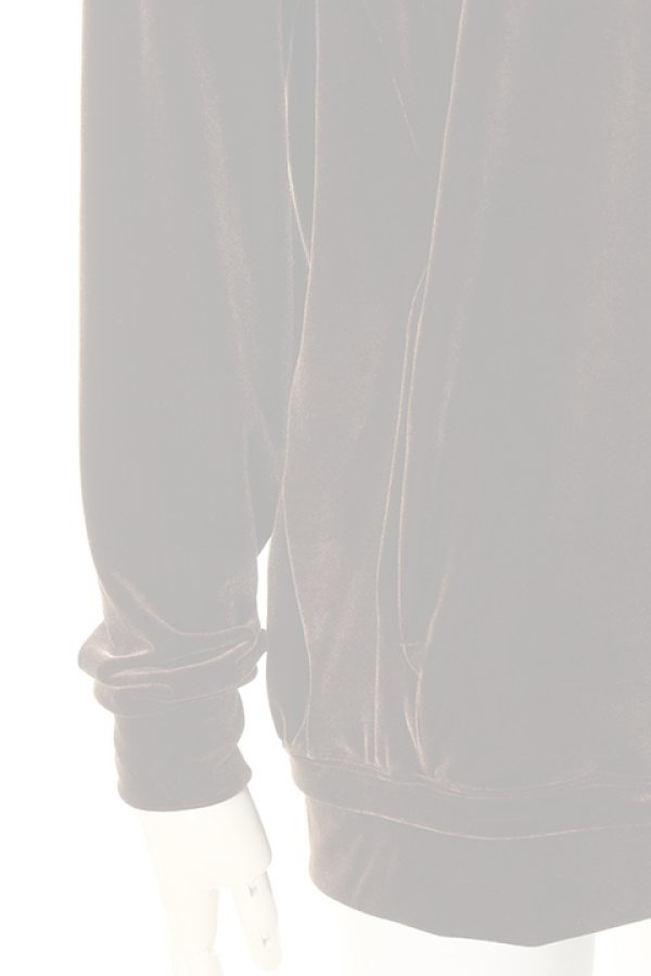 画像5:  {SOLD} DIET BUTCHER SLIM SKIN ダイエットブッチャー スリムスキン Velor hooded sweat shirt{-AFA} (5)