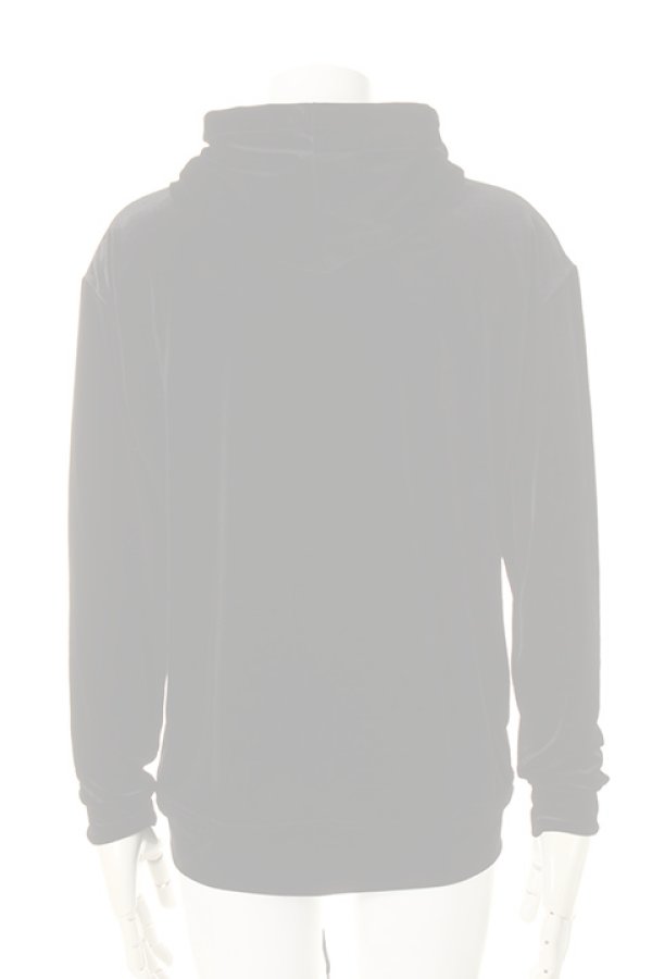 画像2:  {SOLD} DIET BUTCHER SLIM SKIN ダイエットブッチャー スリムスキン Velor hooded sweat shirt{-AFA} (2)