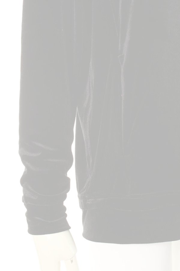 画像5:  {SOLD} DIET BUTCHER SLIM SKIN ダイエットブッチャー スリムスキン Velor hooded sweat shirt{-AFA} (5)