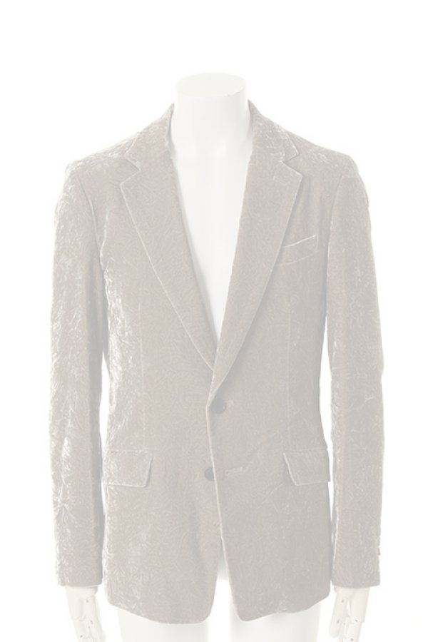 画像1:  {SOLD} DIET BUTCHER SLIM SKIN ダイエットブッチャー スリムスキン Crash velvet Tailerd Jacket{-AFA} (1)