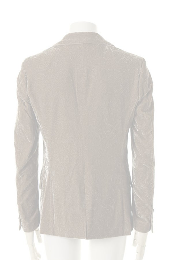 画像2:  {SOLD} DIET BUTCHER SLIM SKIN ダイエットブッチャー スリムスキン Crash velvet Tailerd Jacket{-AFA} (2)