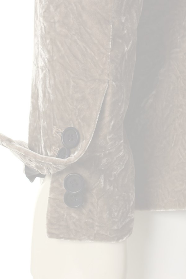 画像5:  {SOLD} DIET BUTCHER SLIM SKIN ダイエットブッチャー スリムスキン Crash velvet Tailerd Jacket{-AFA} (5)