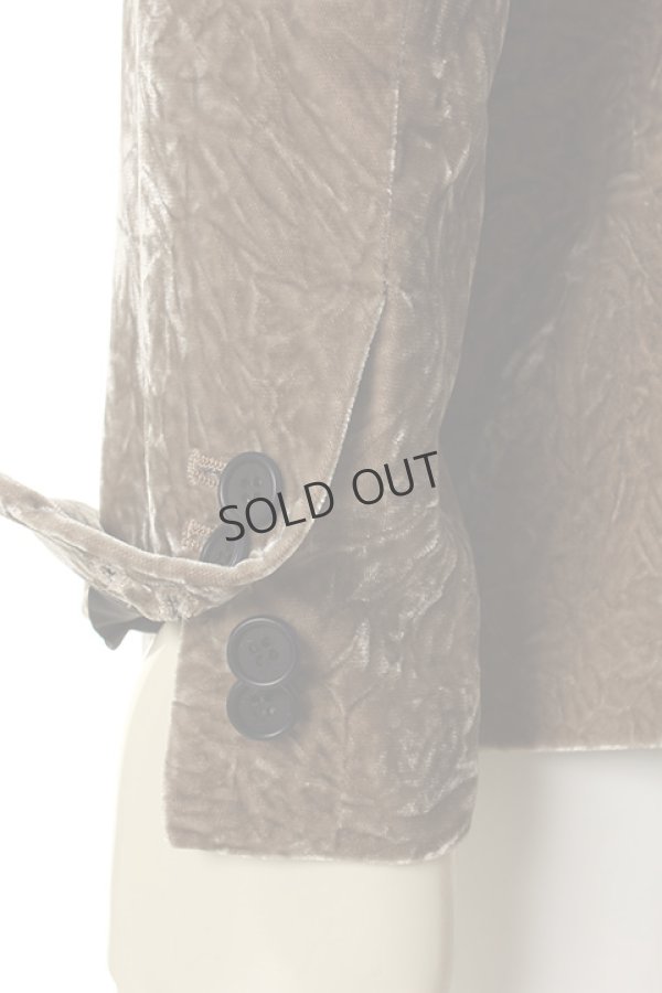画像5: {SOLD}DIET BUTCHER SLIM SKIN ダイエットブッチャー スリムスキン Crash velvet Tailerd Jacket{-AFA} (5)