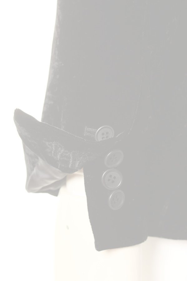 画像5:  {SOLD} DIET BUTCHER SLIM SKIN ダイエットブッチャー スリムスキン Crash velvet Tailerd Jacket{-AFA} (5)