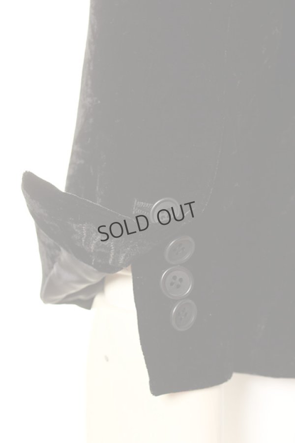 画像5: {SOLD}DIET BUTCHER SLIM SKIN ダイエットブッチャー スリムスキン Crash velvet Tailerd Jacket{-AFA} (5)