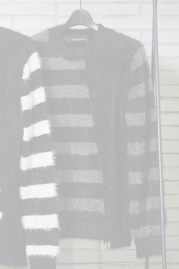 画像1:  {SOLD} DIET BUTCHER SLIM SKIN ダイエットブッチャー スリムスキン Shaggy asymmetry pullover knit{-AFA} (1)