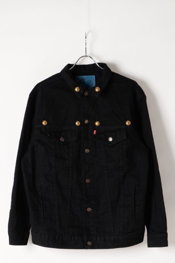 画像1: DENIM DOCTORS デニムドクターズ BIG NAIL STUDS OG DENIM JACKET - FULL STUDS{-BEA} (1)