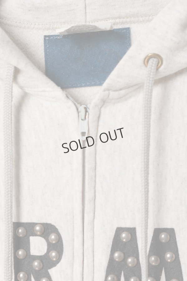 画像2: {SOLD}DENIM DOCTORS デニムドクターズ US ARMY BIG NAIL STUDS ZIP HOODIE{-BEA} (2)