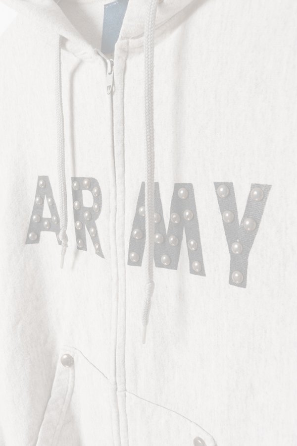 画像3:  {SOLD} DENIM DOCTORS デニムドクターズ US ARMY BIG NAIL STUDS ZIP HOODIE{-BEA} (3)
