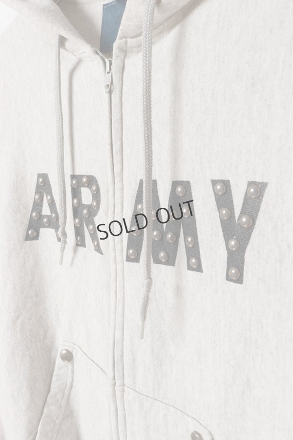 画像3: {SOLD}DENIM DOCTORS デニムドクターズ US ARMY BIG NAIL STUDS ZIP HOODIE{-BEA} (3)