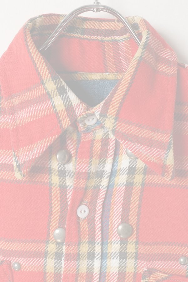 画像2:  {SOLD} DENIM DOCTORS デニムドクターズ FLANNEL CK STUDS - FULL STUDS T-1{-BEA} (2)