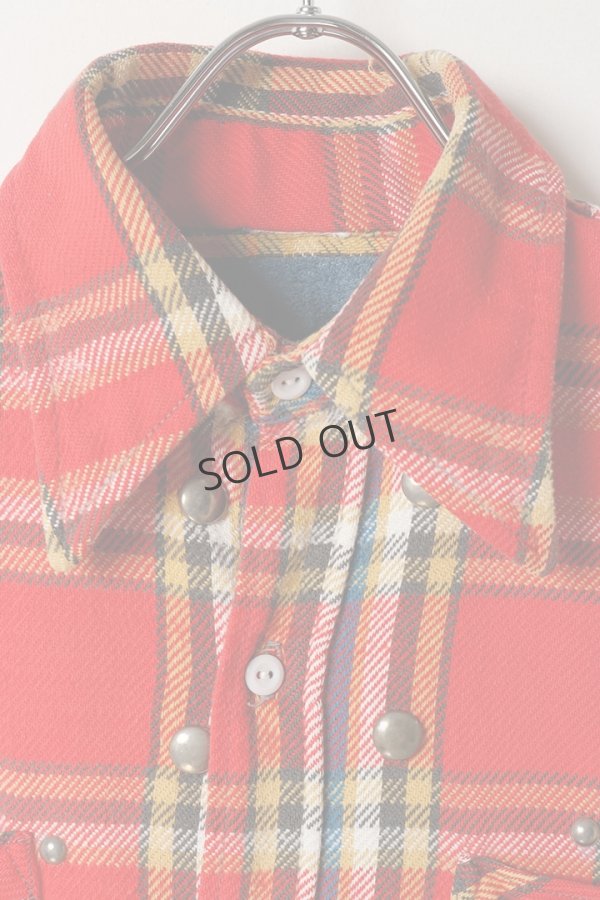 画像2: {SOLD}DENIM DOCTORS デニムドクターズ FLANNEL CK STUDS - FULL STUDS T-1{-BEA} (2)