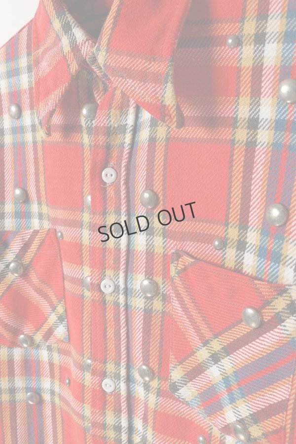 画像5: {SOLD}DENIM DOCTORS デニムドクターズ FLANNEL CK STUDS - FULL STUDS T-1{-BEA} (5)