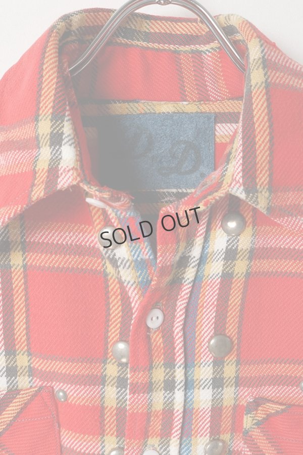 画像6: {SOLD}DENIM DOCTORS デニムドクターズ FLANNEL CK STUDS - FULL STUDS T-1{-BEA} (6)
