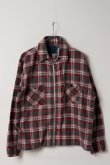 画像1: DENIM DOCTORS デニムドクターズ POCKET STUDS ZIP UP FLANNEL SHIRTS JACKET T-5{-BEA} (1)
