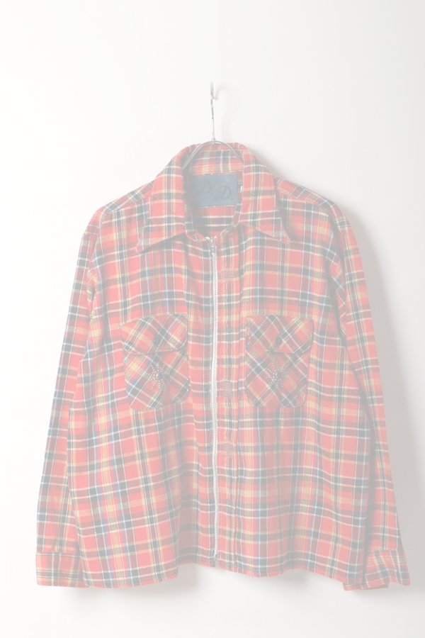 画像1:  {SOLD} DENIM DOCTORS デニムドクターズ POCKET STUDS ZIP UP FLANNEL SHIRTS JACKET T-5{-BEA} (1)