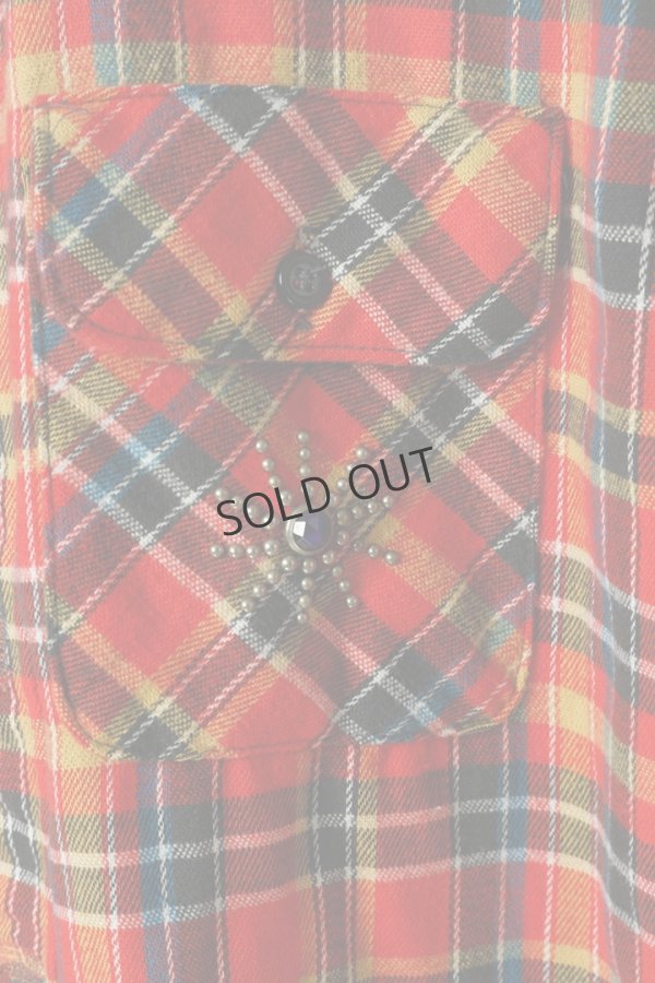 画像3: DENIM DOCTORS デニムドクターズ POCKET STUDS ZIP UP FLANNEL SHIRTS JACKET T-5{-BEA} (3)