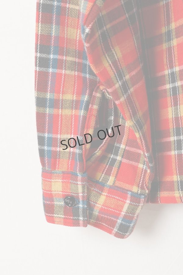 画像4: DENIM DOCTORS デニムドクターズ POCKET STUDS ZIP UP FLANNEL SHIRTS JACKET T-5{-BEA} (4)