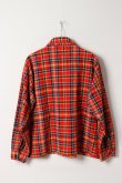 画像5: DENIM DOCTORS デニムドクターズ POCKET STUDS ZIP UP FLANNEL SHIRTS JACKET T-5{-BEA} (5)