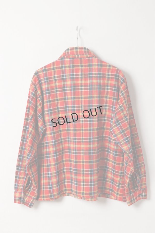 画像5: DENIM DOCTORS デニムドクターズ POCKET STUDS ZIP UP FLANNEL SHIRTS JACKET T-5{-BEA} (5)