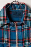 画像2: DENIM DOCTORS デニムドクターズ POCKET STUDS ZIP UP FLANNEL SHIRTS JACKET T-5{-BEA} (2)