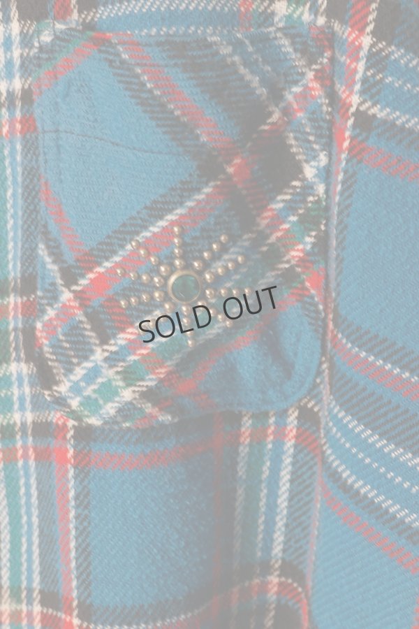 画像3: DENIM DOCTORS デニムドクターズ POCKET STUDS ZIP UP FLANNEL SHIRTS JACKET T-5{-BEA} (3)
