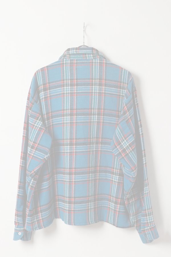 画像5:  {SOLD} DENIM DOCTORS デニムドクターズ POCKET STUDS ZIP UP FLANNEL SHIRTS JACKET T-5{-BEA} (5)